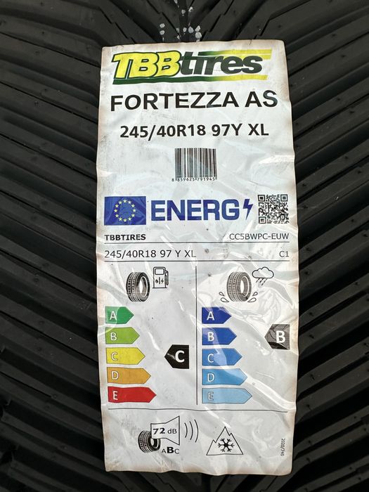 Всесезонен спорт пакет TBB TIRES FORTEZZA AS 225/45R18 245/40R18 БОРД 2254518  2454018