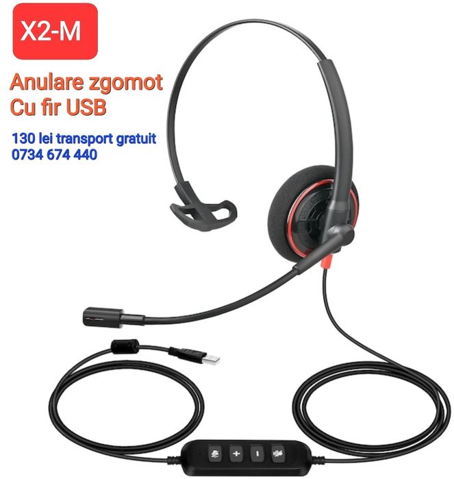 Cască  Call Center diferite modele wireless sau cu fir