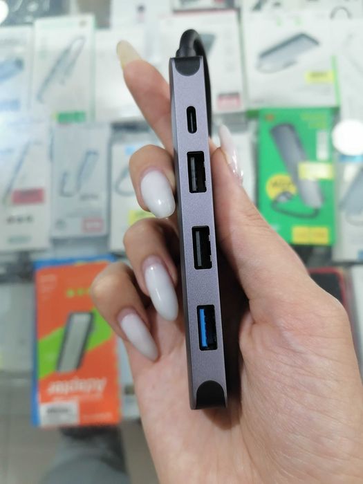 Компьютерный Type C хаб hoco hb27, адаптер