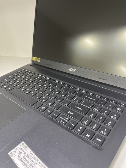 ноутбук aser i5, ram 8gb