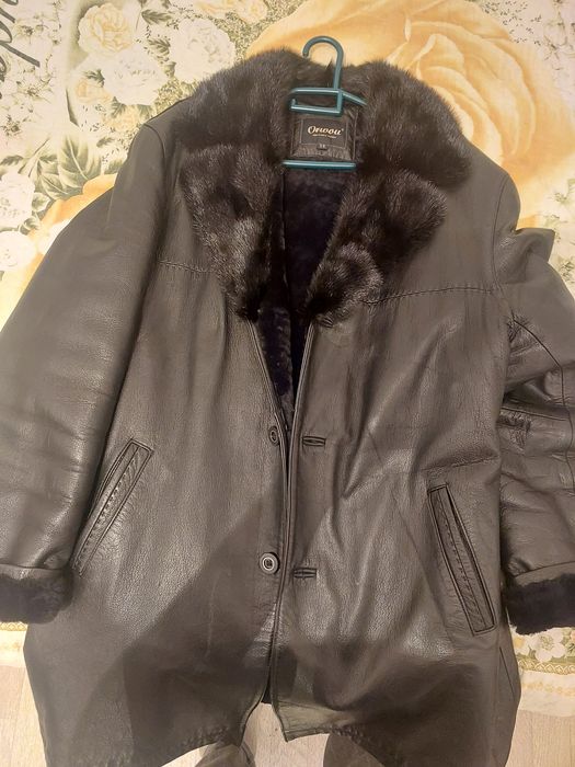 Натуральная кажанная дубленка