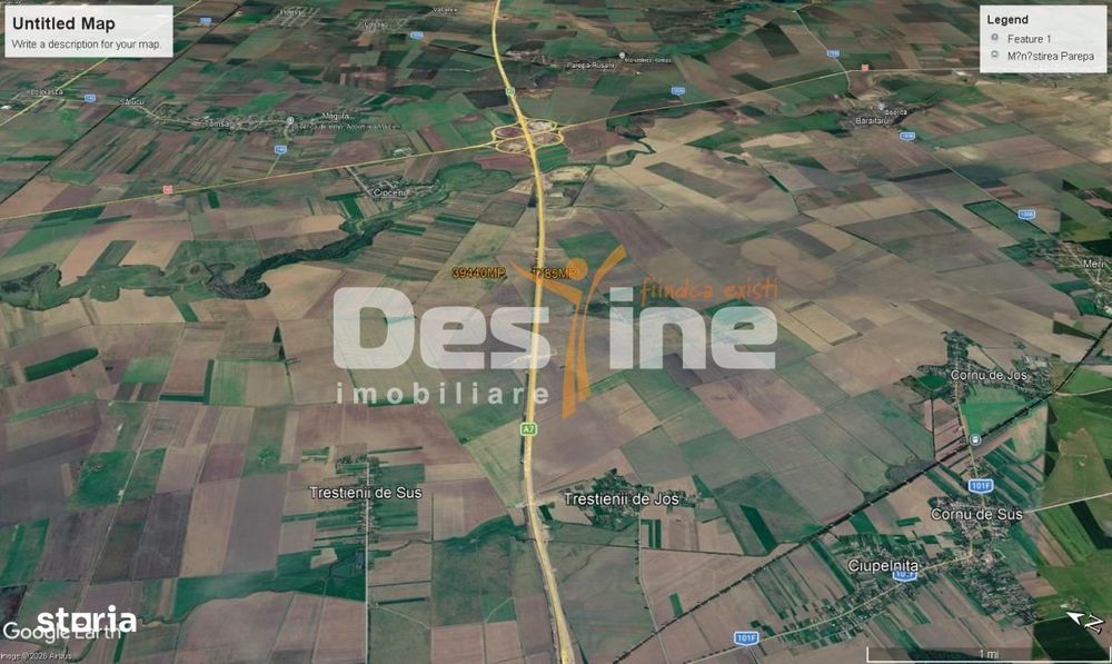 Teren extravilan, neimprejmuit, disponibil imediat, Dumbrava, Prahova