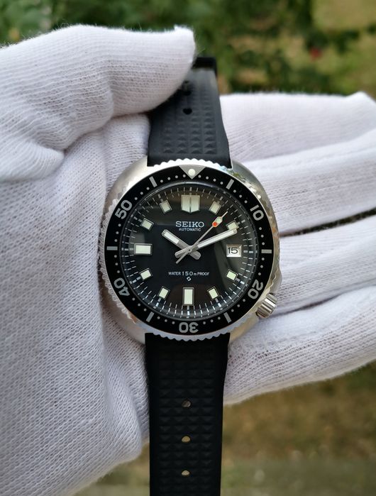 Ceas automatic Seiko Mod Captain Willard 1970  curea silicon