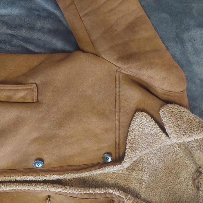 Яке ZARA кожа велур