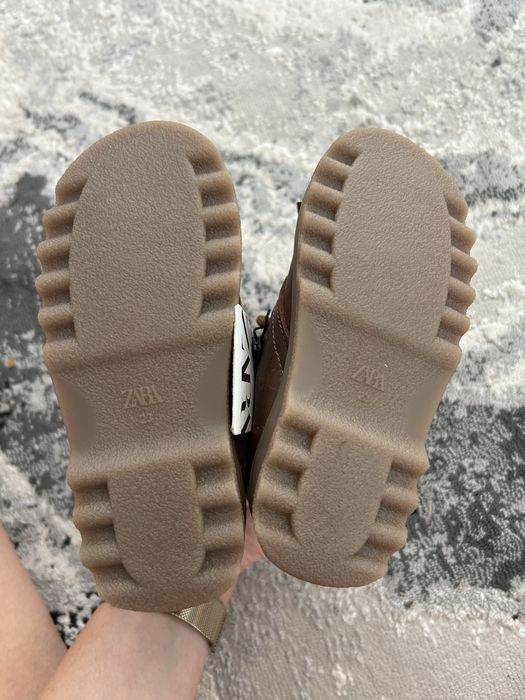 Ghete copii, zara, marimea 24, din piele