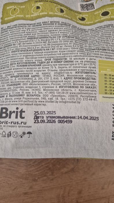 Корм для собак Brit Care Adult Medium