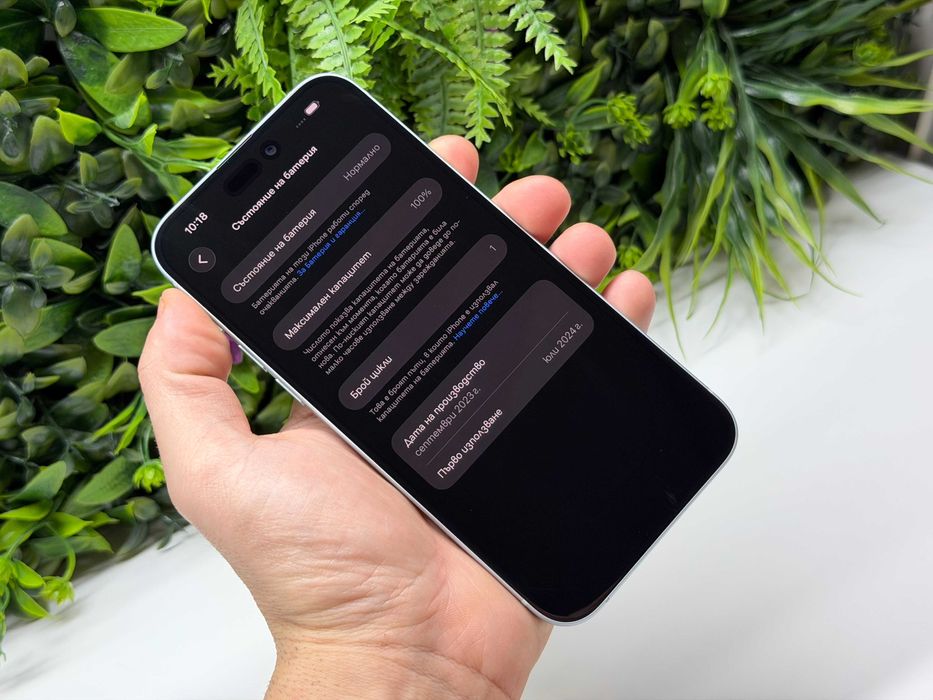 ! НоВо ! iPhone 15 Plus 100% батерия 128GB Blue Гаранция