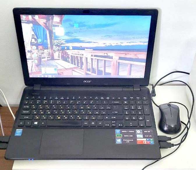 ACER E5-571  / Core i3-4005U  1.70GHz / 4 / 500 / 15,6