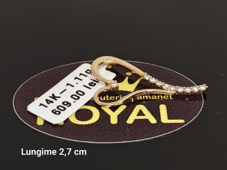 Bijuteria Royal: Pandantiv aur nou 14k/1.11