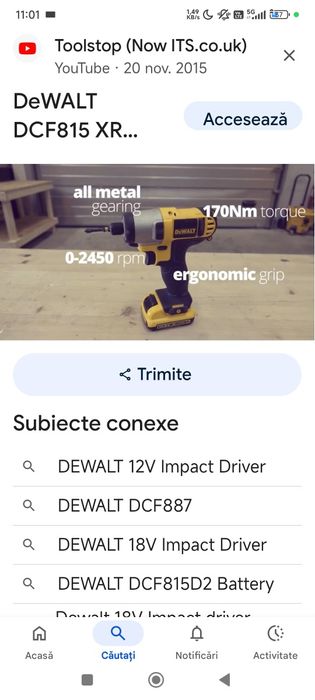 Filetanta dewalt  170 nm