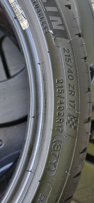 2 anvelope 215 40 17 michelin pilot sp4 2022 5,6mm