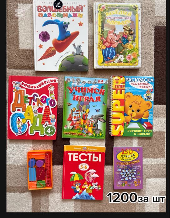 Книги,тесты и прописи.