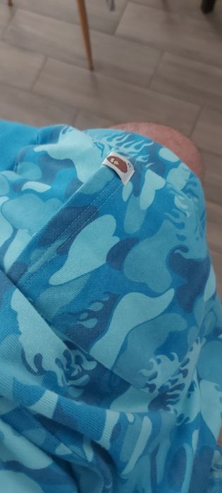 Pantaloni scurti bape blue fire