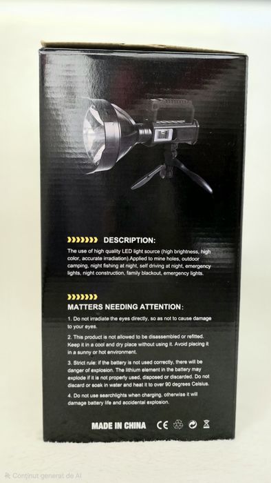 Laterna Led cu trepied / picior