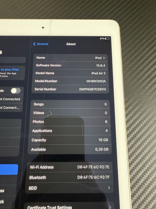 Продавам Ipad air 2  16gb