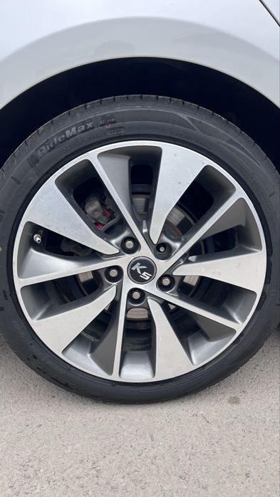 Титановые диски на киа к5. 2013 года выпуска