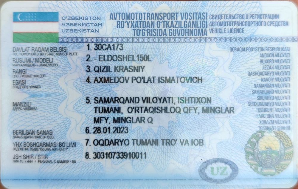 Holati alo matori ochilmagan