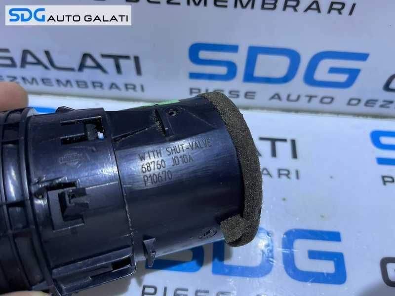 Gura Grila Aer Ventilatie Aerisire Bord Nissan Qashqai 2007 - 2013 Cod 68760 JD10A [L6355]