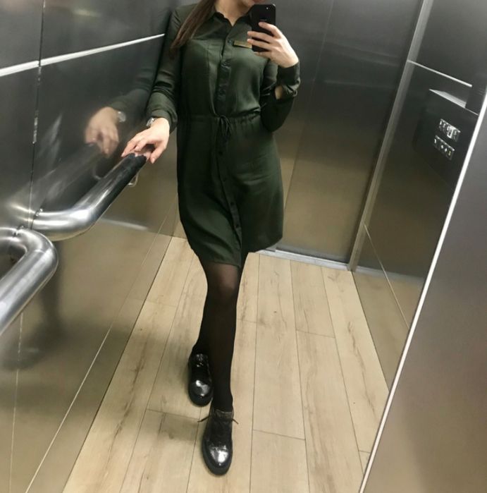 Платье рубашка h&m