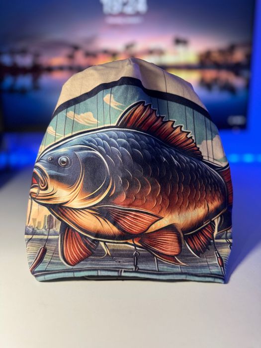 Căciuli pescuit cu model năluci/crap/colaj 3D – unisex, noi