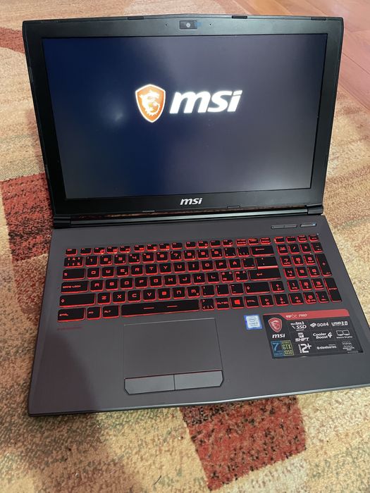 Laptop Gaming MSI GV62, 16gb ram, Gtx 1050,i5-7300Hq, Ssd