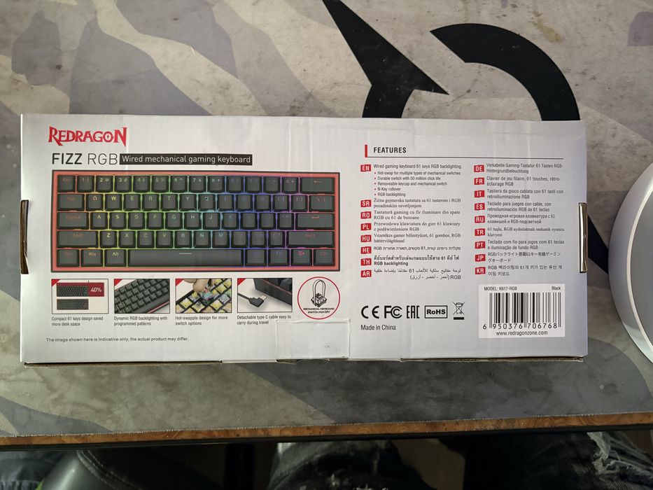 Tastatura mecanica RedDragon Fizz RGB