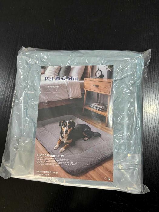 BVAGSS Мека постелка за легла за кучета, миеща се, 76x50 см, синьо