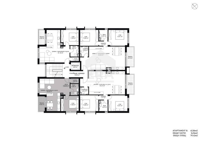 Продава се Двустаен апартамент в София, в.з. Американски колеж - 86 кв.м за 1394 €/кв.м - Снимка #7