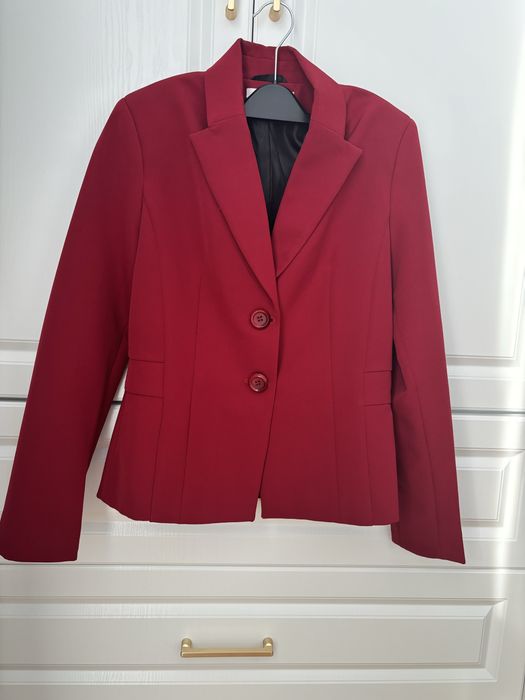 Costum rosu burgundy, marimea M