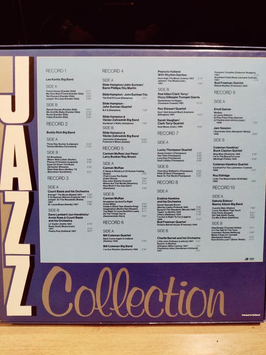 Джаз .  Сет от 10 плочи