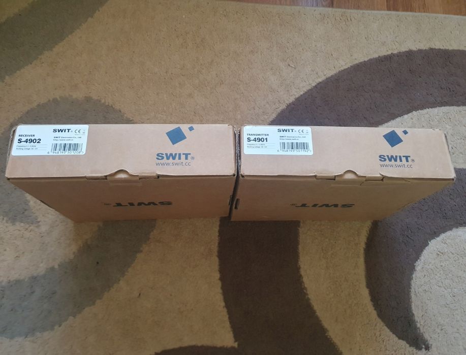 Sistem wireless video SWIT S-4901/S-4902 - transmițător + receiver, NOU sigilat