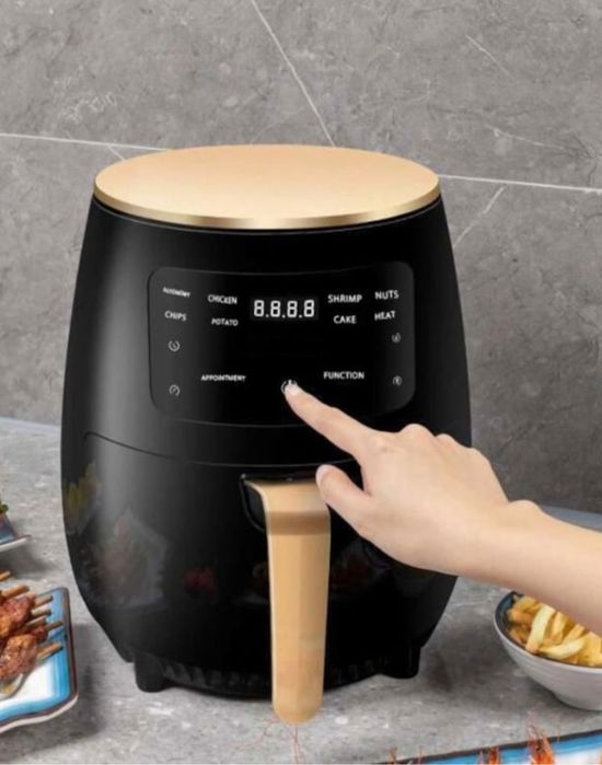 Friteuza cu aer cald,AirFryer digital, 6L,2400W, 8 Programe