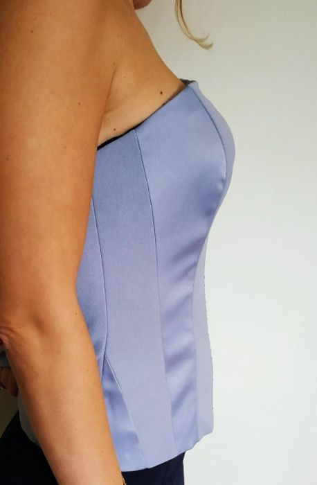 Top marca SOUTH nou cu etichetă, bretele detașabile mărime 36-38/S