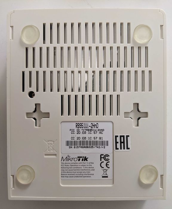Маршрутизатор Mikrotik RB951Ui-2HnD