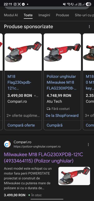 Flex Milwaukee M18 230 MM