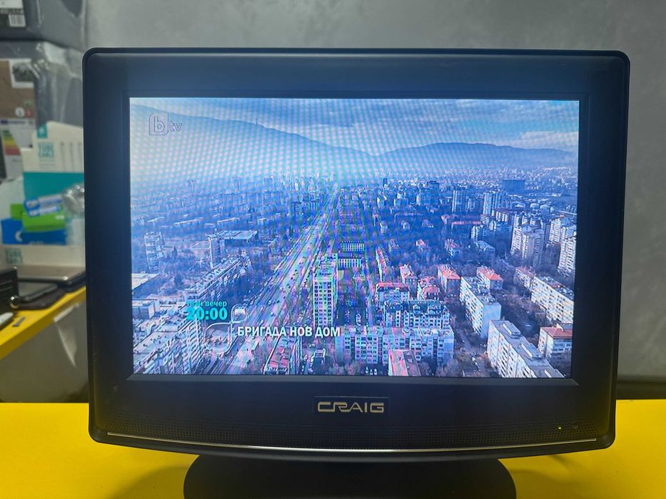Телвизор LED tv Craug 13" 12V / 220v