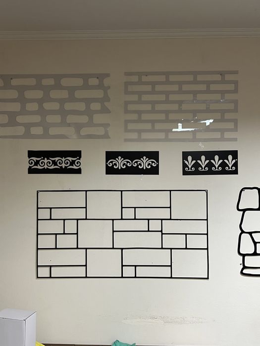 Трафареты для облицовки стен. Прочные. 8000