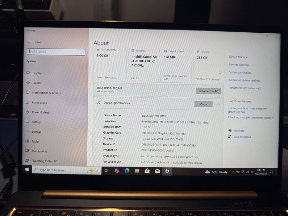 Laptop cryptodata BASM full windows URGENT