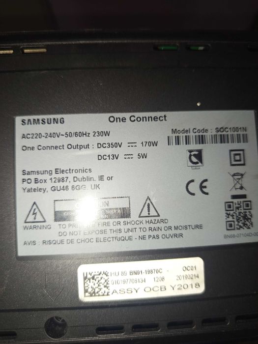 Samsung One connect