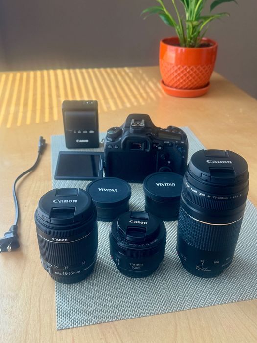 Canon EoS 90D & Ef-s 17-55 2.8 USM ( + 4 lentile, filtre