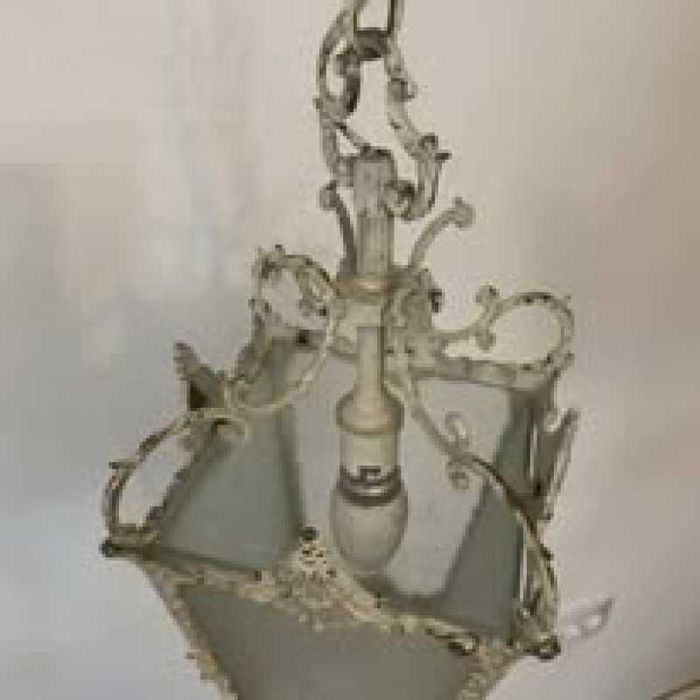 Aplica tavan alba din bronz