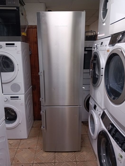 Иноксов комбиниран хладилник с фризер Liebherr A+++ 2 години гаранция