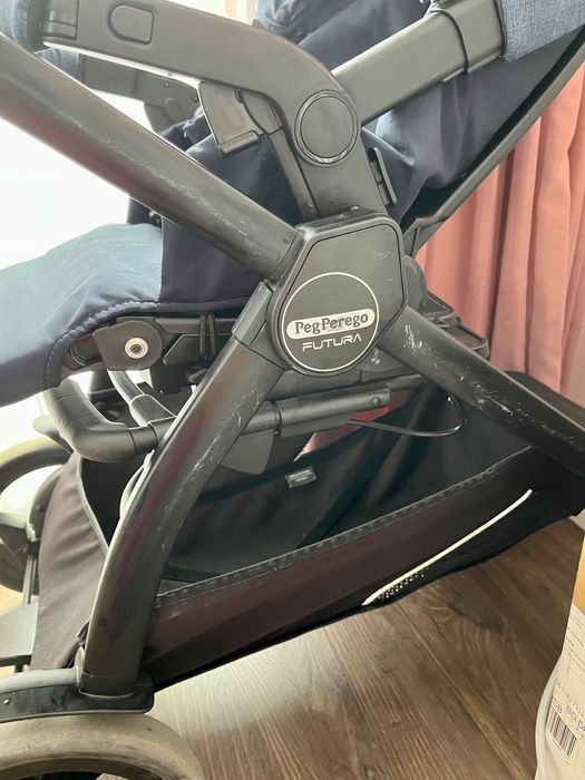 Количка 3 в 1 Пег Перего  с летен и зимен кош, столче за кола