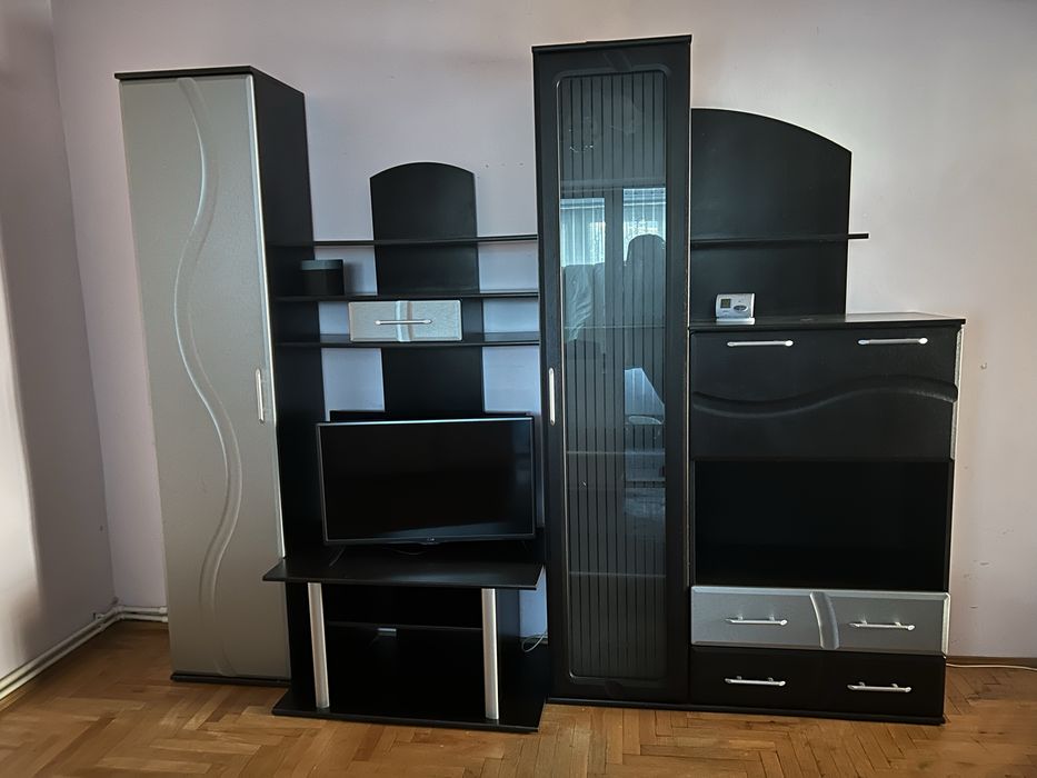 Mobila salon gri negru