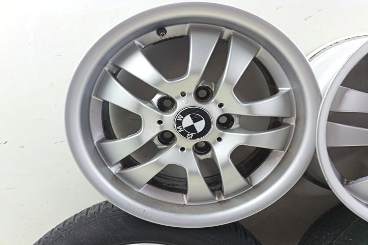 Set jante aliaj 2 anvelope 205/55R16 91H M+S Fulda 7JX16EH2 5X120 BMW