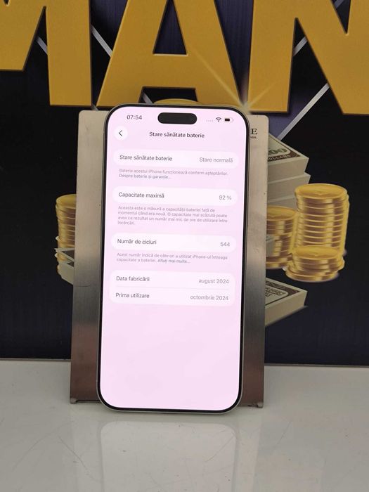 iPhone 16 Pro Max White 256GB  92 % AGP Amanet