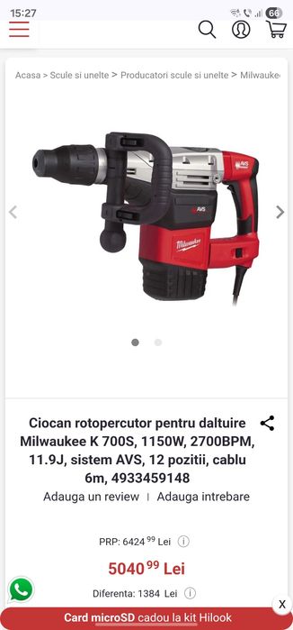 Rotopercutor Milwaukee K700S