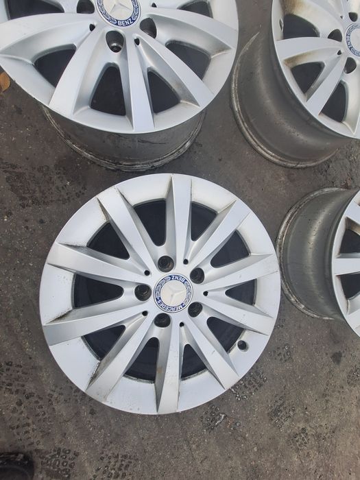 4 jante aliaj r16.    5x112 Mercedes  original 6.5 J et 49 Montaj Grat