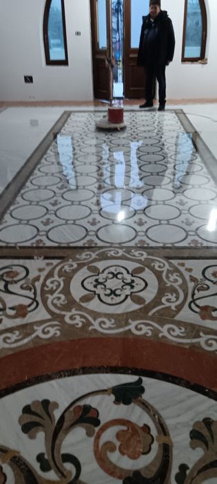 Șlefuit și lustruit marmură granit mozaic Travertin și beton