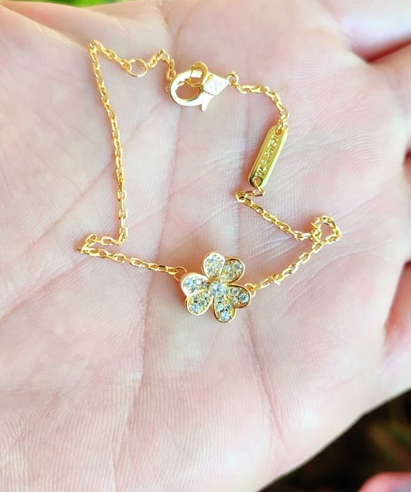 Дамска Гривна Van Cleef & Arpels - Frivole от жълто злато и диаманти